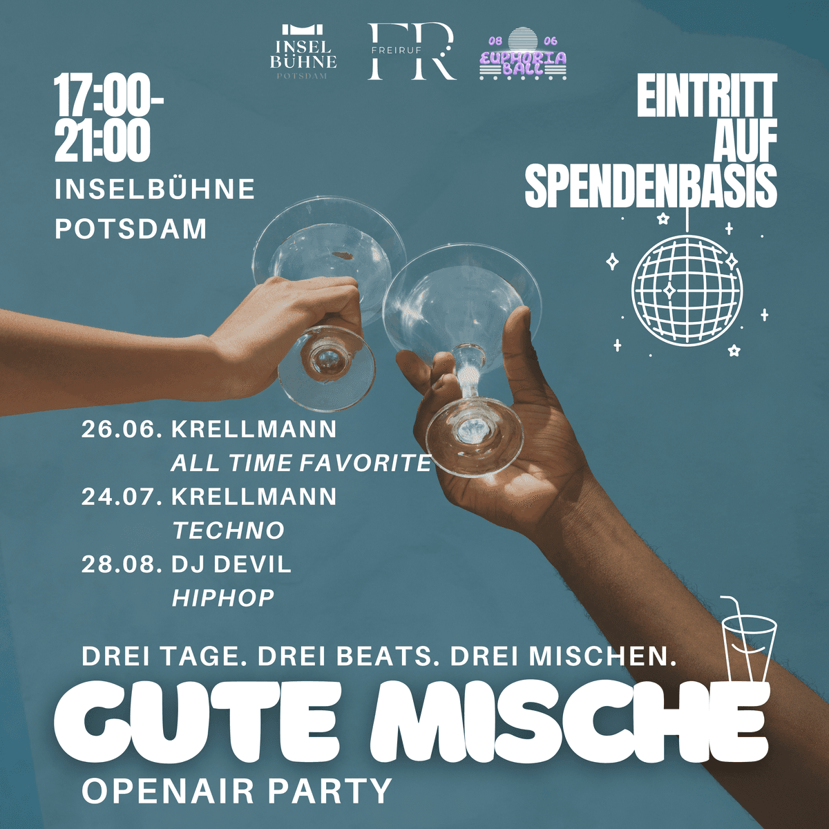 Bild von OPENAIR | GUTE MISCHE PARTY Drei Tage – drei Beats – drei Mischen 🍹